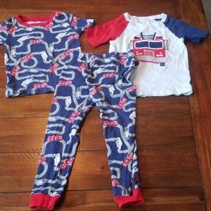 3 piece toddler Boy Pajamas